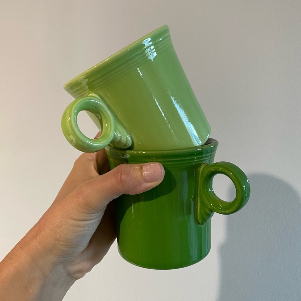Fiestaware Mugs - Lime and Grass Green